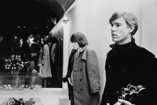 Brian jones with Andy Warhol in New York boutique Paraphernalia, 1966