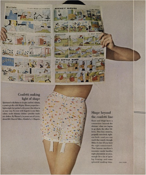 Louis Faurer, The New Curve in Lingerie, Vogue, February 15, 1963, 100.