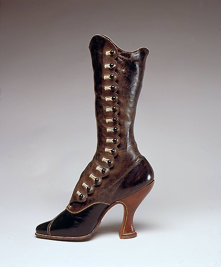 Walking boots by Jack Jacobus, c.1900, England,MFIT. gift of the Victoria and Albert Museum