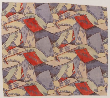 Fry, Roger. Amenophis, 1913. Stencil-printed linen. Accession number CIRC.424-1966 at the Victoria and Albert Museum. 