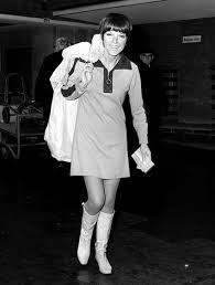 Mary Quant in one of her own famous creations, c. 1964